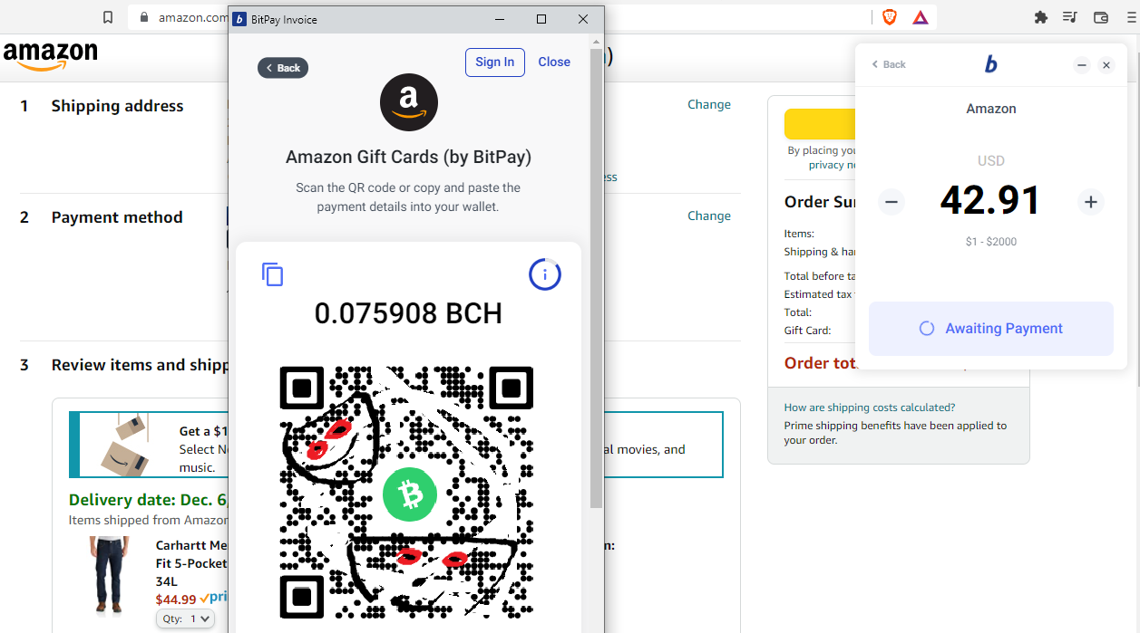 bitcoin-amazon-payment-method-bitpay-brave-browser-extension-bitcoin-btc-bitcoin-cash-bch-luke-nandibear-carhartt-jeans-2021-c