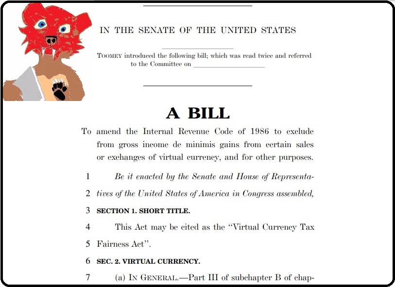 virtual-currency-tax-5-fairness-act-bipartisan-bill-introduced-in-the-us-senate-bitcoin-btc-bch-transactions-under-50-dollars-tax-free-luke-nandibear